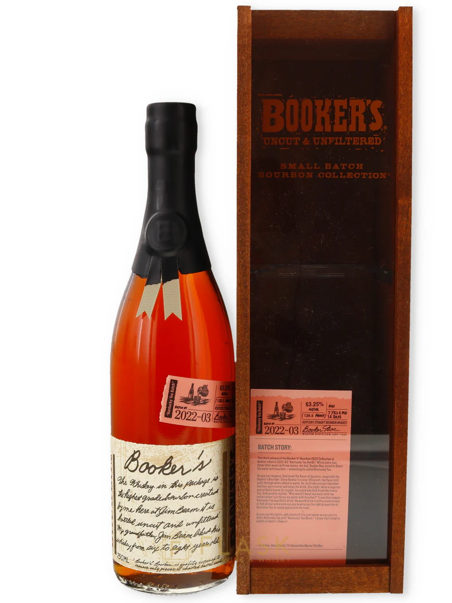Bookers Bourbon 2022-03 Kentucky Tea Batch 126.5 Proof Bookers Bourbon 2022-03 Kentucky Tea Batch 126.5 Proof