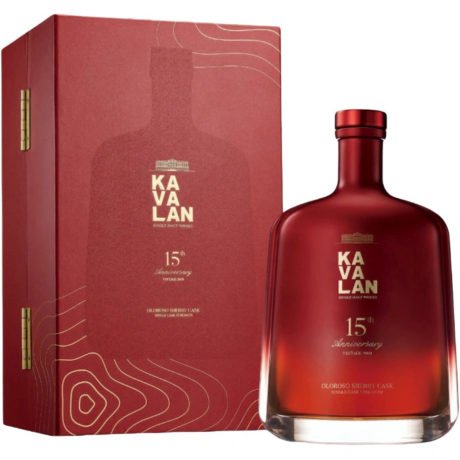 KAVALAN 15TH ANNIVERSARY OLOROSO SHERRY CASK SINGLE MALT WHISKY