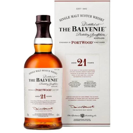 The Balvenie Port Wood Aged 21 Years Scotch Whisky 750mL