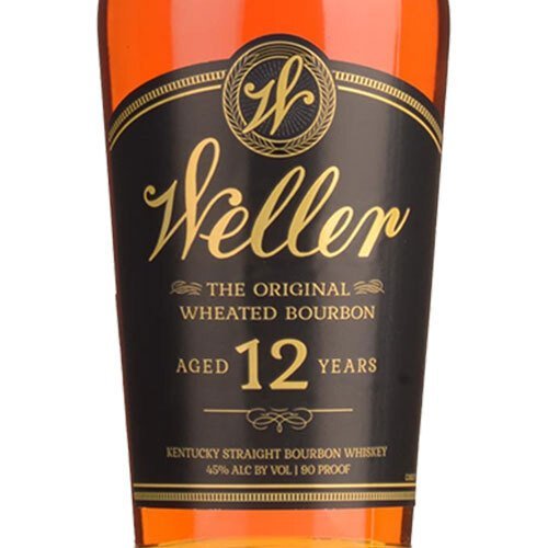 W.L. WELLER AGED 12 YEARS BOURBON 750ML FRONT VIEW W.L. WELLER AGED 12 YEARS BOURBON 750ML FRONT VIEW