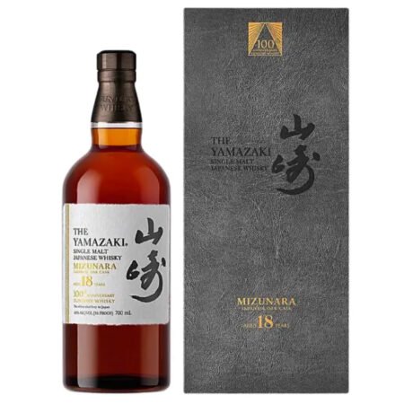 Yamazaki 18 Year Old Mizunara Single Malt 100th Anniversary Limited Edition Whisky 700mL